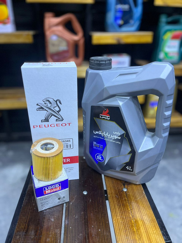 پکیج تعویض روغن 206 تیپ 5 سوپر پایا پلاس 1040 SL+ لیتری