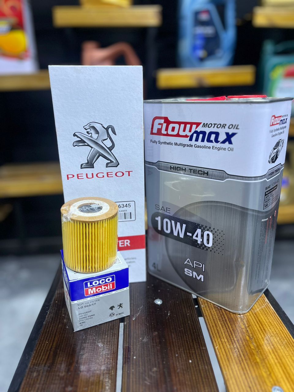 پکیج تعویض روغن 206 تیپ 5 فلومکس 1040 های تک SM لیتری